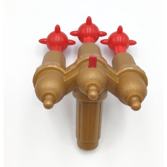 Imaginext Pirate Raider Ship Triple & Gold Wheel Cannons + 4 Cannonball Missiles - Picture 5 of 6